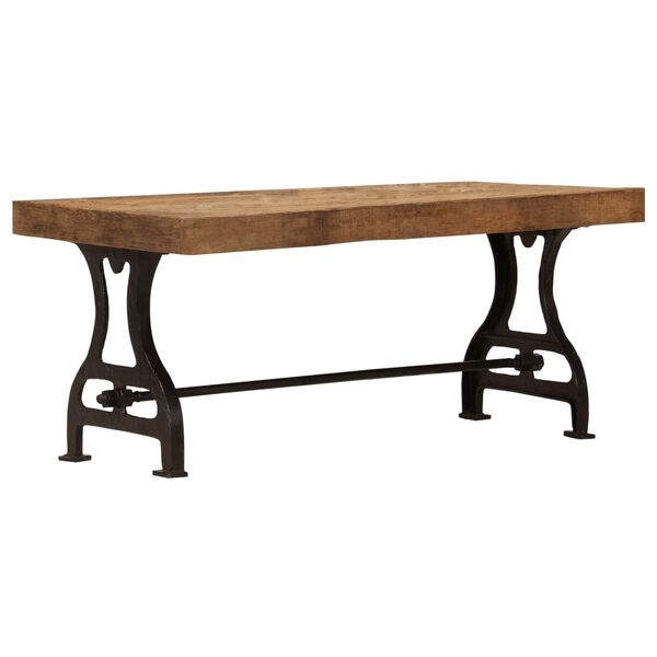 vidaXL Kavos staliukas, perdirbtos medienos masyvas, 100x60x40cm