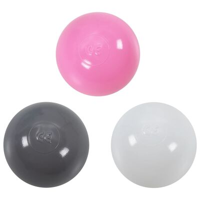 vidaXL Žaidimų palapinė su 250 kamuoliukų, rožinė, 102x102x82cm