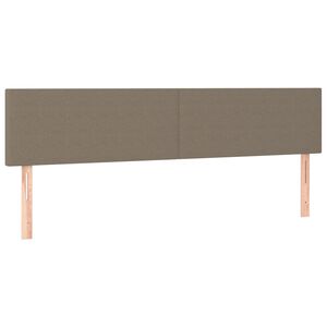 vidaXL Galvūgaliai, taupe spalvos, 160x5x78/88 cm, audinys