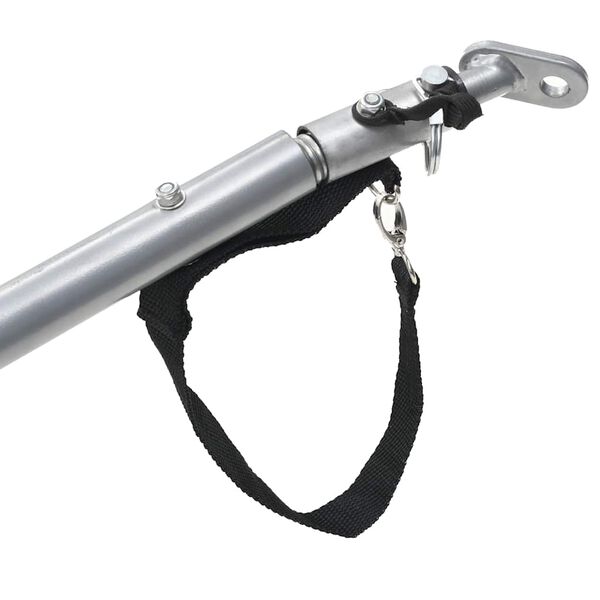 vidaXL Dviračio priekaba, juodos ir geltonos spalvos, 65kg