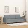 vidaXL Trivietė sofa, &scaron;viesiai pilkos spalvos, 180cm, audinys