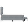vidaXL Kiemas lova su čiužiniu &Scaron;viesiai pilka 120 x 200 cm audinys