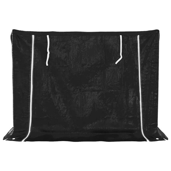 vidaXL Stovas malkoms su apdangalu nuo lietaus, 151x80,5x110,5cm