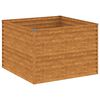 vidaXL Auk&scaron;tas sodo lovelis, 100x100x69cm, Corten plienas