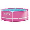 INTEX Metalinis rėmas vir&scaron; žemės plaukimo baseinas 244 x 76 cm Apvali