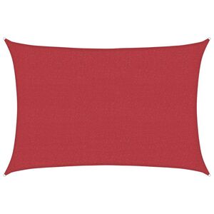 vidaXL Uždanga nuo saulės, raudonos spalvos, 4x5m, HDPE, 160g/m&sup2;