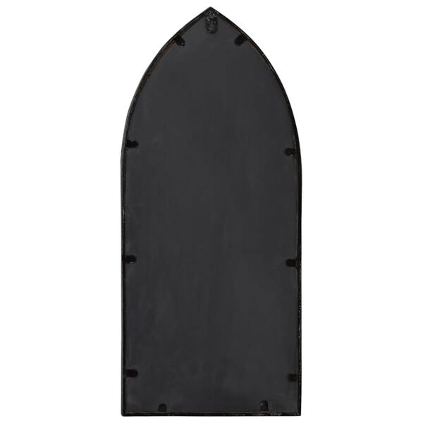 vidaXL Veidrodis, juodos spalvos, 70x30cm, geležis, naudojimui viduje