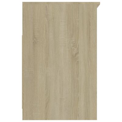 vidaXL Spintelė su stalčiais, balta ir ąžuolo, 40x50x76cm, mediena