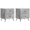 vidaXL &Scaron;alia lovos spintelė 2 pcs Betono pilka 43 x 34,5 x 47,5 cm