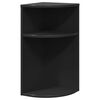 vidaXL Žurnalinis staliukas Juoda 29,6 x 29,6 x 60 cm Apdirbta mediena