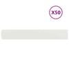 vidaXL vejos apvadai 50 vnt balti 15x103 cm &scaron;altai valcuotas plienas