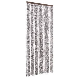 vidaXL Užuolaida nuo vabzdžių, ruda ir kreminė, 90x220 cm, &scaron;enilis