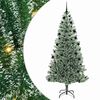 vidaXL Dirbtinė Kalėdų Eglė Su Sniegu ir LED &Scaron;viesa su 300 LED 210 cm