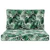 vidaXL Lauko sofa pagalvėlė 2 pcs Lapų ra&scaron;tas Poliesteris