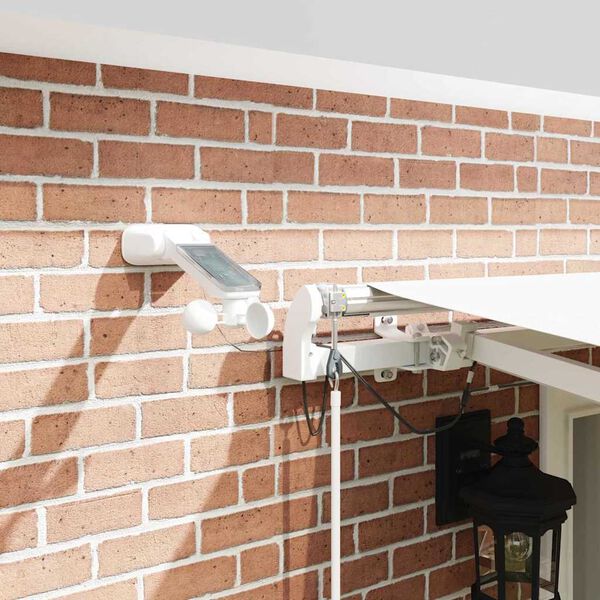 vidaXL I&scaron;traukiama markizė Balta 500 &times; 350 cm Poliesteris ir Metalas