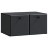 vidaXL Sieninė TV spintelė 59,5 x 41 x 30 cm Juoda Apdirbta mediena