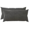 vidaXL Pagalvėlės užvalkalas 2 pcs HEERLEN Tamsiai pilka 40 x 80 cm