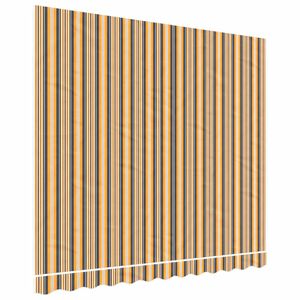 vidaXL Pakaitinis audinys markizei, oranžinė ir juoda, 280x245 cm, poliesteris