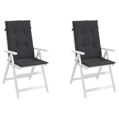 vidaXL Sodo kėdės pagalvėlės, 2vnt., mėlynos spalvos, 120x50x3cm