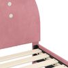 vidaXL Vaiki&scaron;ka lovos konstrukcija su galvūgaliu Rožinė 80 x 160 cm