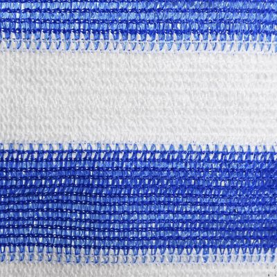 vidaXL Balkono pertvara, mėlynos ir baltos spalvos, 75x600cm, HDPE