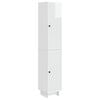 vidaXL Spintelė 2 pcs Itin blizgi balta 34,5 x 33 x 90 cm
