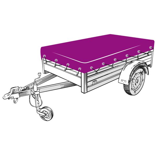 vidaXL Tinklas priekabai, juodos spalvos, 2x3,5 m, HDPE