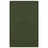 vidaXL Šoninė spintelė, alyvuogių žalios spalvos, 67x39x107cm, plienas