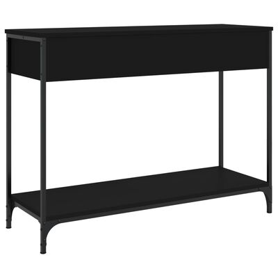vidaXL Konsolinis staliukas, juodas, 100x34,5x75cm, apdirbta mediena