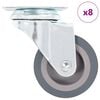 vidaXL Ratukai, 8vnt., pasukami, 50mm