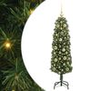 vidaXL Dirbtinė Kalėdų eglutė Žalia 120 cm PVC, plienas ir plastikas