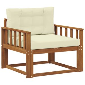 vidaXL Lauko Vidurinis Sofa Kietos akacijos mediena Natūrali