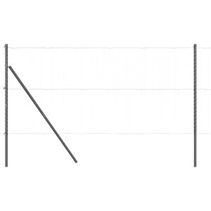 vidaXL Tvorelės stulpas 52 pcs Pilka 3,2 x 3,2 x 150 cm