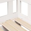 vidaXL Lova su ištraukiama dalimi/stalčiais be čiužinio balta 80x200cm
