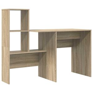 vidaXL Stalas Sonoma ąžuolas Apdirbta mediena 131,5 x 50 x 106,5 cm