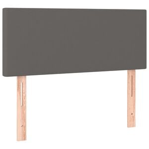 vidaXL Galvūgalis, pilkos spalvos, 80x5x78/88cm, dirbtinė oda