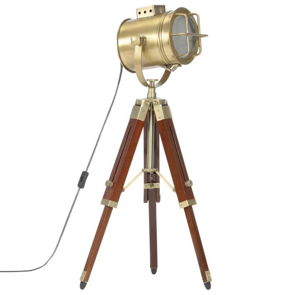 vidaXL Trikojis pastatomas šviestuvas, 69cm, mango medienos masyvas