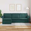 vidaXL Sofa Tamsiai žalia 215 x 138 x 80 cm audinys
