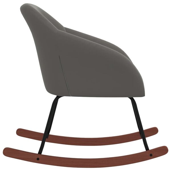 vidaXL Supama kėdė, tamsiai pilkos spalvos, audinys