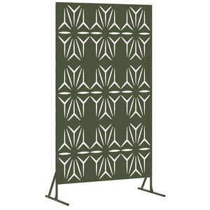 vidaXL Privatumo žaliuzės 100 x 50 x 180 cm Plienas Alyvuogių žalia