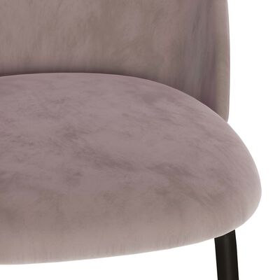 vidaXL Valgomojo kėdės, 6vnt., rožinės, audinys (288615+320420)