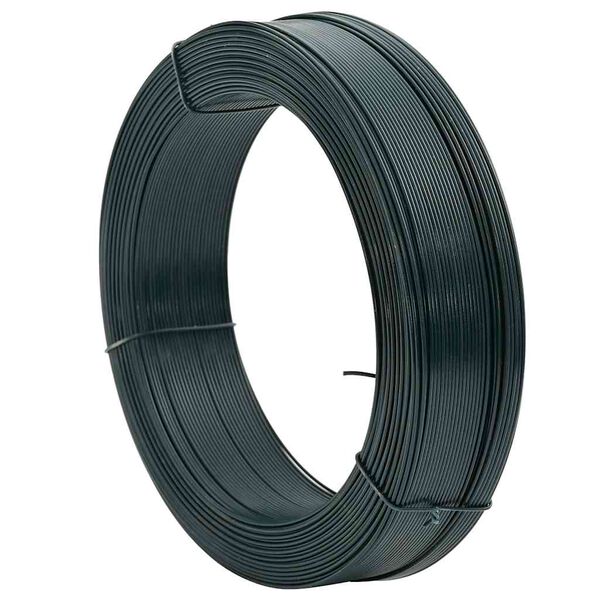 vidaXL Viela tvorai, juodai žalios spalvos, 250m, 2,3/3,8mm, plienas