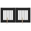 vidaXL &Scaron;unų vartai su stovais 2 pcs Juodojo ąžuolo 60 x 60 cm