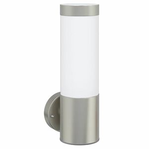 vidaXL Lauko sieninė lemputė Sidabro 12 x 8,5 x 27 cm