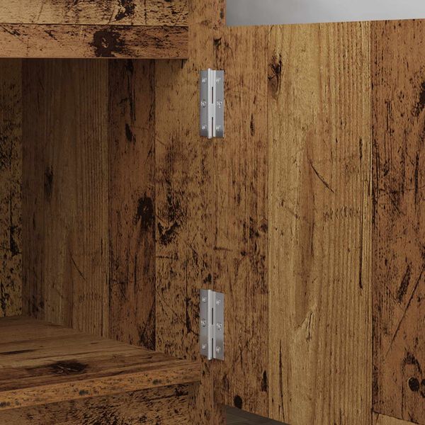 vidaXL Vyrius Paprastas 2 pcs Sidabro 58 x 35 x 1 mm Plienas