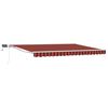 vidaXL Rankinis markizės rėmas su LED Oranžinė, Juoda, Balta 4 &times; 3 m