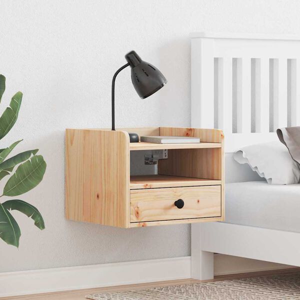 vidaXL Naktinis staliukas 2 pcs Ruda 38 x 36 x 29,5 cm Pu&scaron;ies masyvas