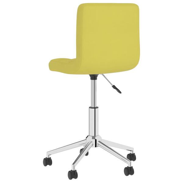 vidaXL Pasukama valgomojo kėdė, žalios spalvos, audinys (334442)