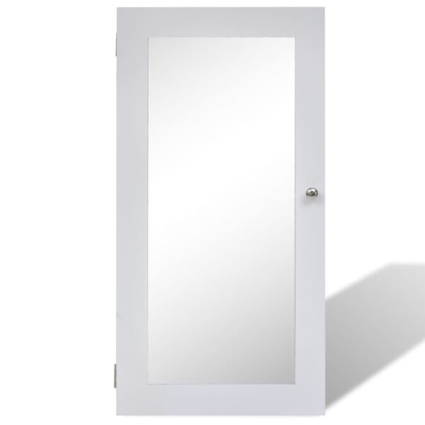 Medinė Sieninė Spintelė Papuo&scaron;alams su Veidrodžiu