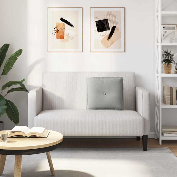 vidaXL Apsaugos Pagalvė Šviesiai pilka 50 x 45 cm Mikropluošto audinys